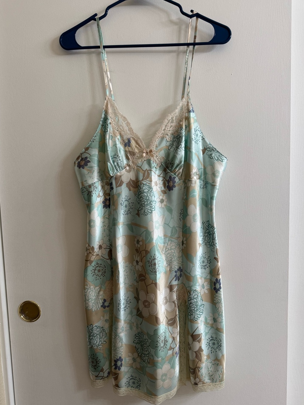 Linea Donatella Silky Floral Slip Dress